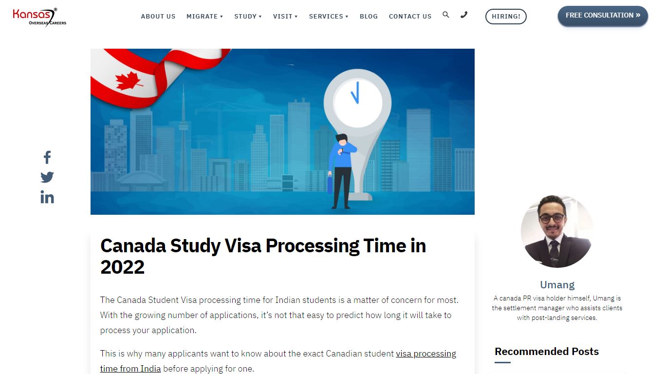 Canada Study Visa Processing Time in 2022 - kansaz